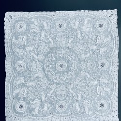 Heavy Hand Embroidery Handkerchief